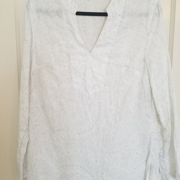 Cynthia Rowley Women's Long-sleeved Linen Tunic - Picture 7 of 8